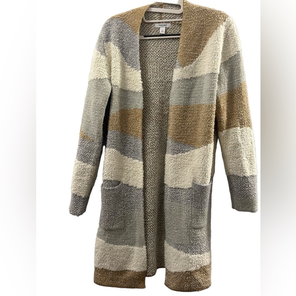 Nine West Jacquard beige cardigan Sise XS